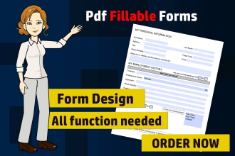 design a fillable pdf form