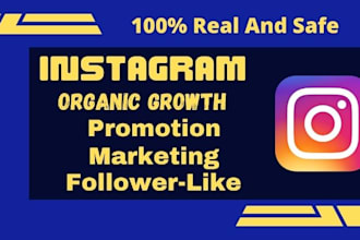 do instagram marketing,manage and branding for organic instagram growth