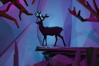 make 3d low poly game assets in blender