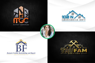 design outstanding handyman,  home repair, roofing logo