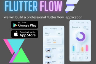 build an app using flutter flow