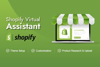 manage shopify store, product research, add, update products