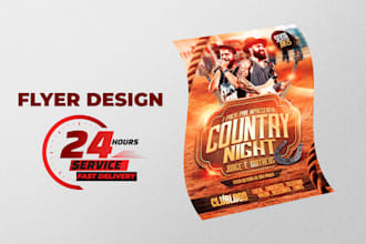 design party, events, and business flyers with fast delivery