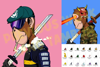 create your nft art collection with azuki style