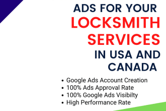 run google ads for locksmith services in USA and canada