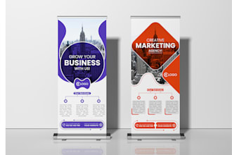do perfect roll up banner design for your business