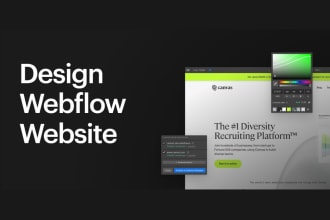 design webflow website or be your webflow expert