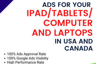 run google ads for ipad, tablets, computer and laptop repair USA