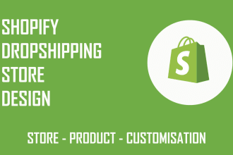 design your shopify store or shopify website