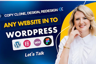 copy clone, duplicate, transfer or recreate any website into wordpress website