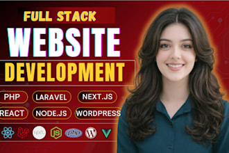 build full stack websites  with laravel react nextjs wordpres
