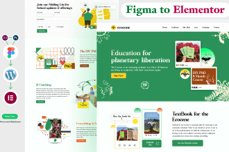 convert xd, figma to wordpress website with elementor pro