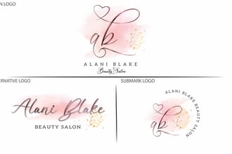do unique beauty, eyelash, and feminine spa cosmetic logo design