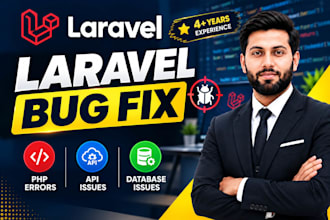 fix laravel bugs, errors and PHP issues in your website