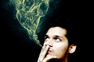 create a smoking effect on your pic