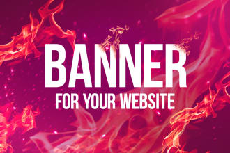 develop a professional static banner for your website