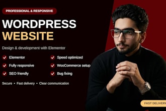 design, redesign, or rebuild your wordpress website with elementor