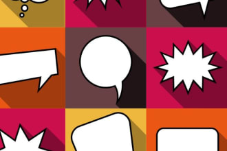 add speech bubbles to your original artwork