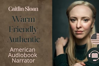 be your authentic female american audiobook narrator