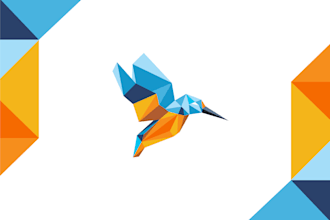 Top 5! design fantastic polygonal or geometric style logo