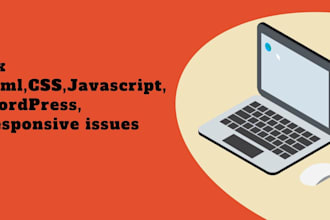 fix html,css,wordpress and responsive issues