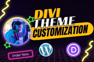 design divi website or divi theme customization
