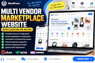 build a woocommerce multi vendor marketplace with dokan or wcfm