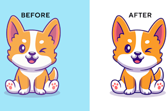 do vector tracing, redraw convert to vector any image