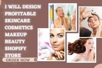 design shopify beauty skincare cosmetics store makeup beauty shopify store