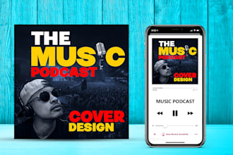 design clean professional podcast cover artwork