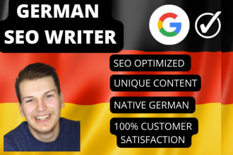 be your SEO content writer in german