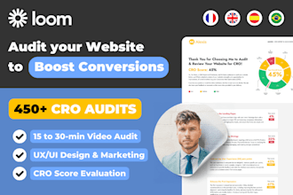 provide an expert cro audit of your website for conversions