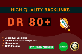build contextual dofollow backlinks DR 60 to 80 for boost ranking