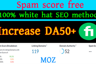 increase moz da 40 plus with high authority  backlinks