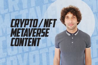 be your crypto, nft, metaverse, forex, stocks, options, trading 4k words 200 USD