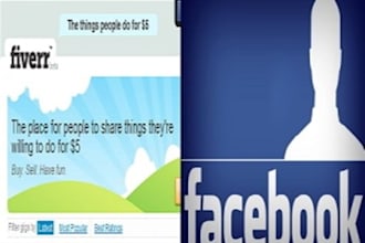 an advertisement among 10000 people on face book