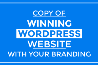 setup, design, redesign, edit fix and copy wordpress website