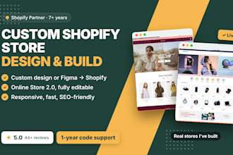 convert figma to shopify and develop a custom shopify website