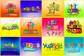 create unique baby or toys for kids place logo