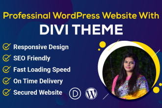 be your divi expert and build wordpress website by divi theme