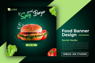 design food ads, slide, cover, banner, poster for business