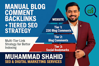 230 create manual blog comment backlinks with tiered SEO strategy