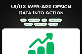 design premium uiux for saas app, ai tools,  CRM, dashboards, web apps in figma
