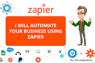 be your zapier expert to automate your business using zapier