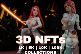 sculpt 3d nft models and generate 1k 5k 10k 100k collections