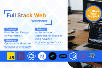 be full stack web developer software developer for saas laravel web application