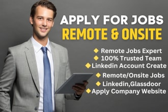 search and apply for remote jobs, onsite jobs and other job application