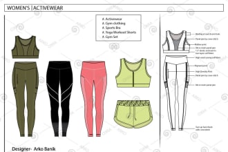 creat women activewear design for you