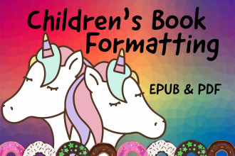format your childrens book for KDP or ingramspark