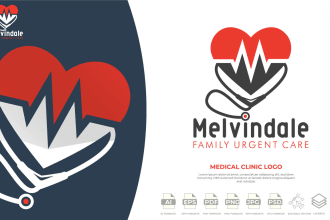 design medical, wellness, gym, and coaching logo